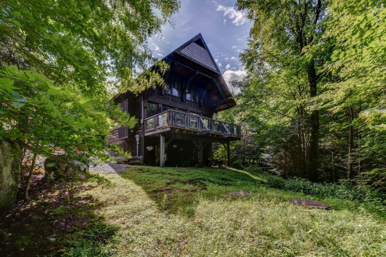Chic Log Chalet With Hot Tub - Mont-Tremblant North Side By Reserver.Ca Lac-Superieur المظهر الخارجي الصورة