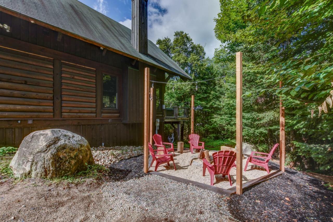 Chic Log Chalet With Hot Tub - Mont-Tremblant North Side By Reserver.Ca Lac-Superieur المظهر الخارجي الصورة