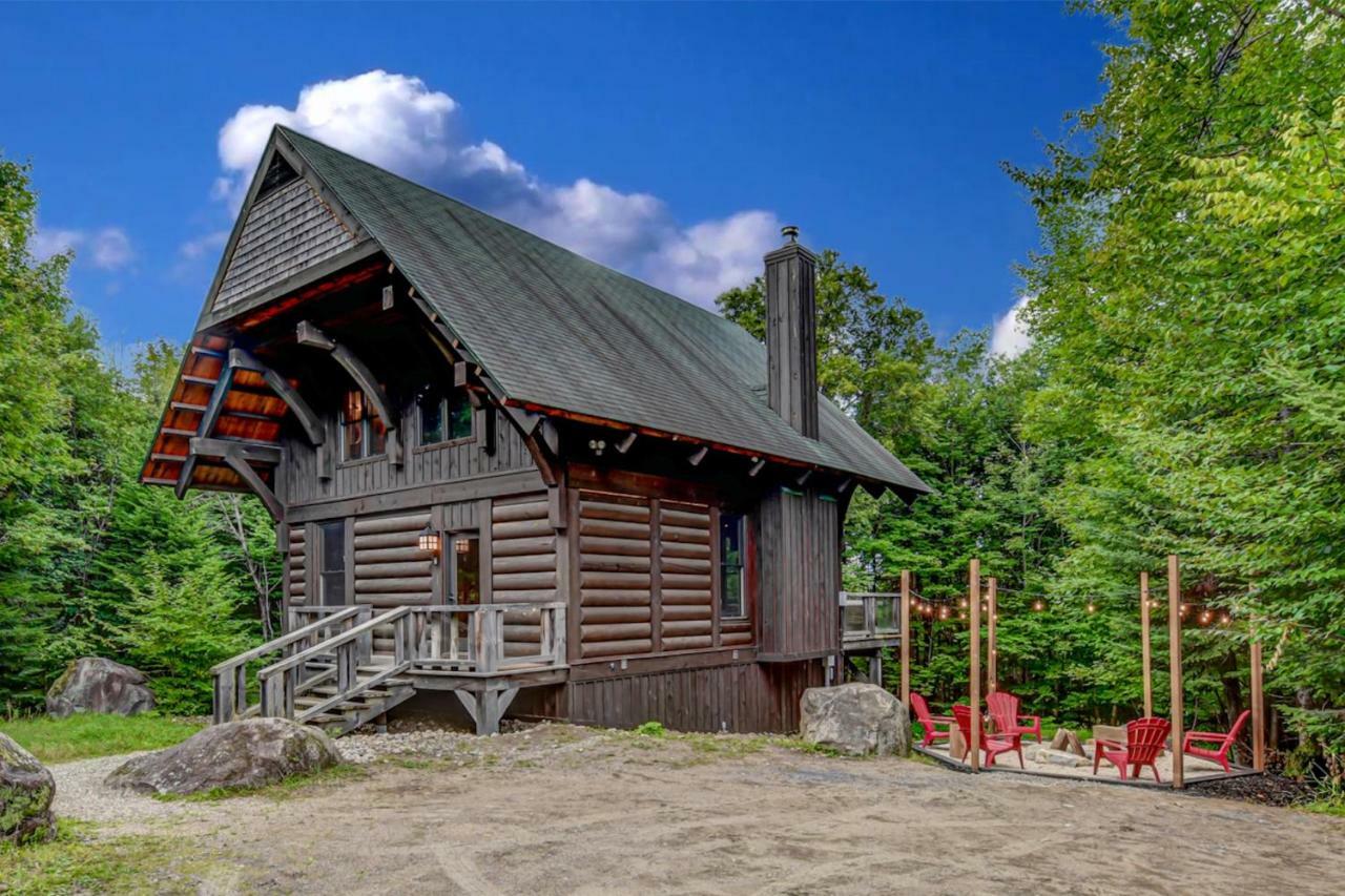 Chic Log Chalet With Hot Tub - Mont-Tremblant North Side By Reserver.Ca Lac-Superieur المظهر الخارجي الصورة