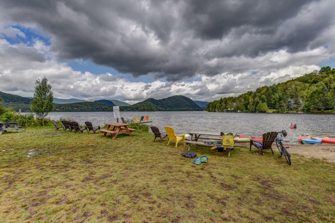 Chic Log Chalet With Hot Tub - Mont-Tremblant North Side By Reserver.Ca Lac-Superieur المظهر الخارجي الصورة