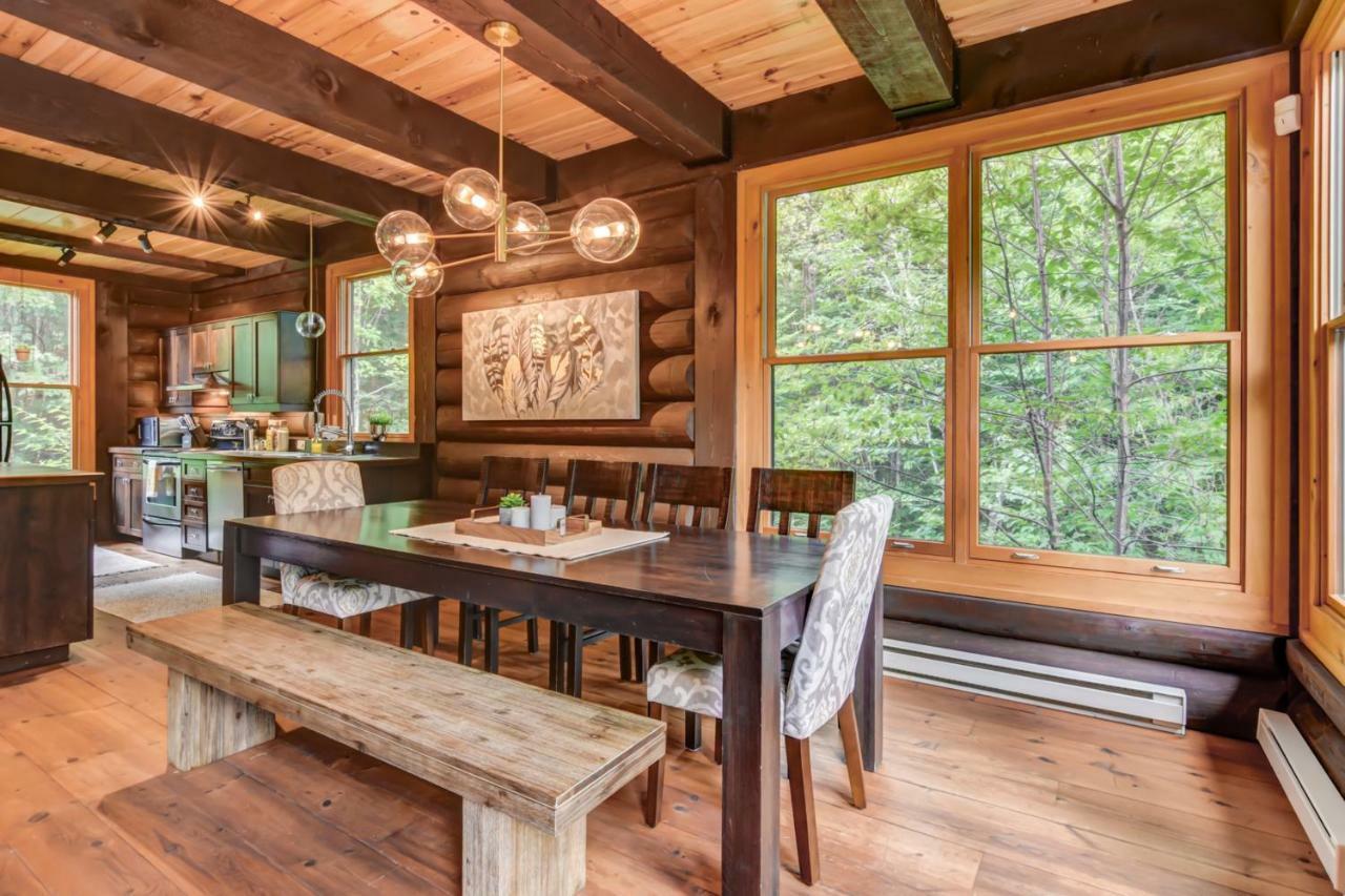 Chic Log Chalet With Hot Tub - Mont-Tremblant North Side By Reserver.Ca Lac-Superieur المظهر الخارجي الصورة